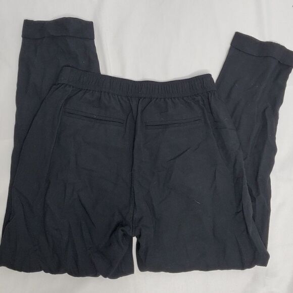 MADEWELL black elastic waist cuffed track lightweight trousers XS F5714 - Picture 3 of 13